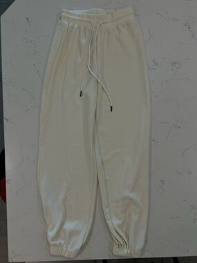 Cider Cream Waffle Knit Jogger Sweatpants Size XS